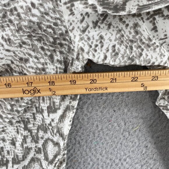 Blue Island Dress Womens Small Gray Snakeskin Fit & Flare Mini Ruffle Cover Up - Picture 8 of 11